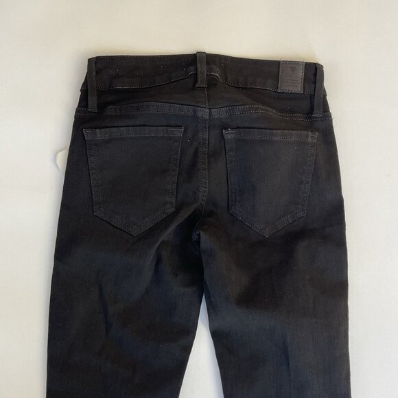 Guess Women’s Mid Rise Boot Cut Jeans In Black Denim Size 23 - Picture 11 of 12